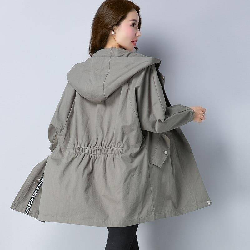 Medium length trench coat