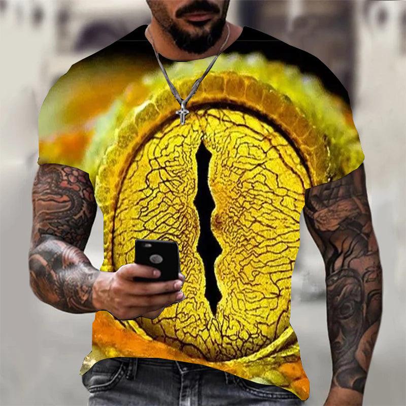 Men's Fashion Printed Short Sleeve T-Shirt Top