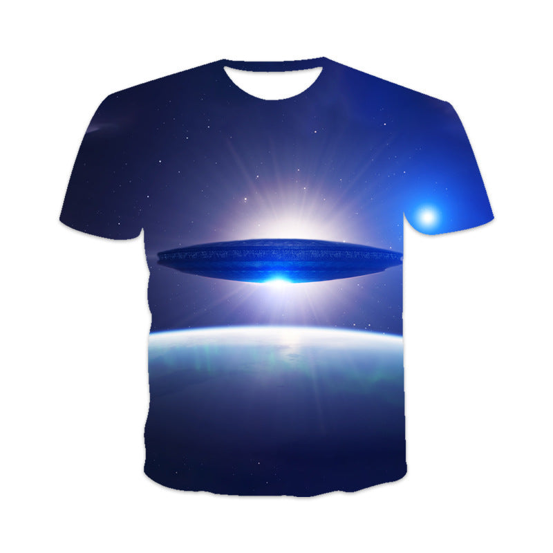 Trendy Men's 3D Digital Print T-shirt