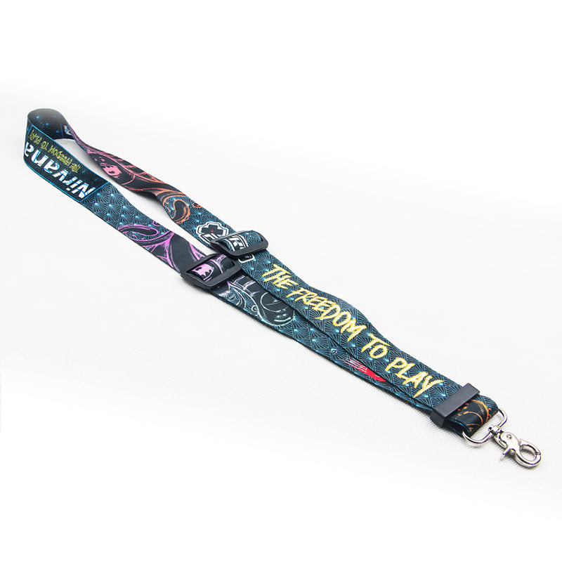 Fashionable Lanyard With Adjustable Length Metal Buckle