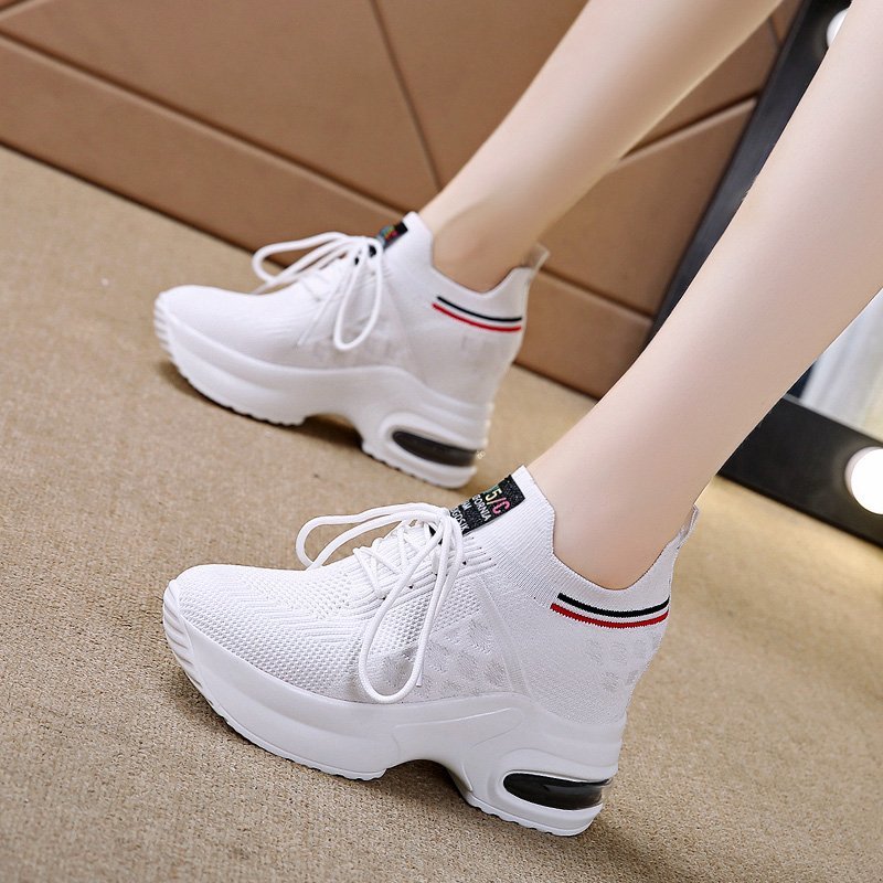 Inner-increasing Thick-soled Sneakers, Lightweight Mesh, Breathable Casual Running Shoes