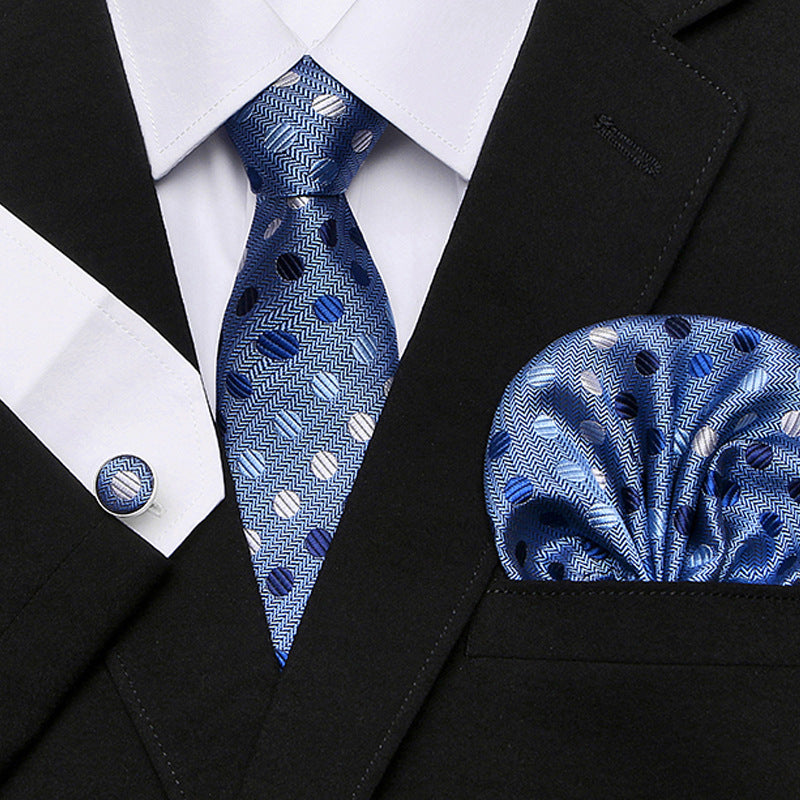 Men's Tie Three-Piece Suit Of New Cashew Flower Series Tie