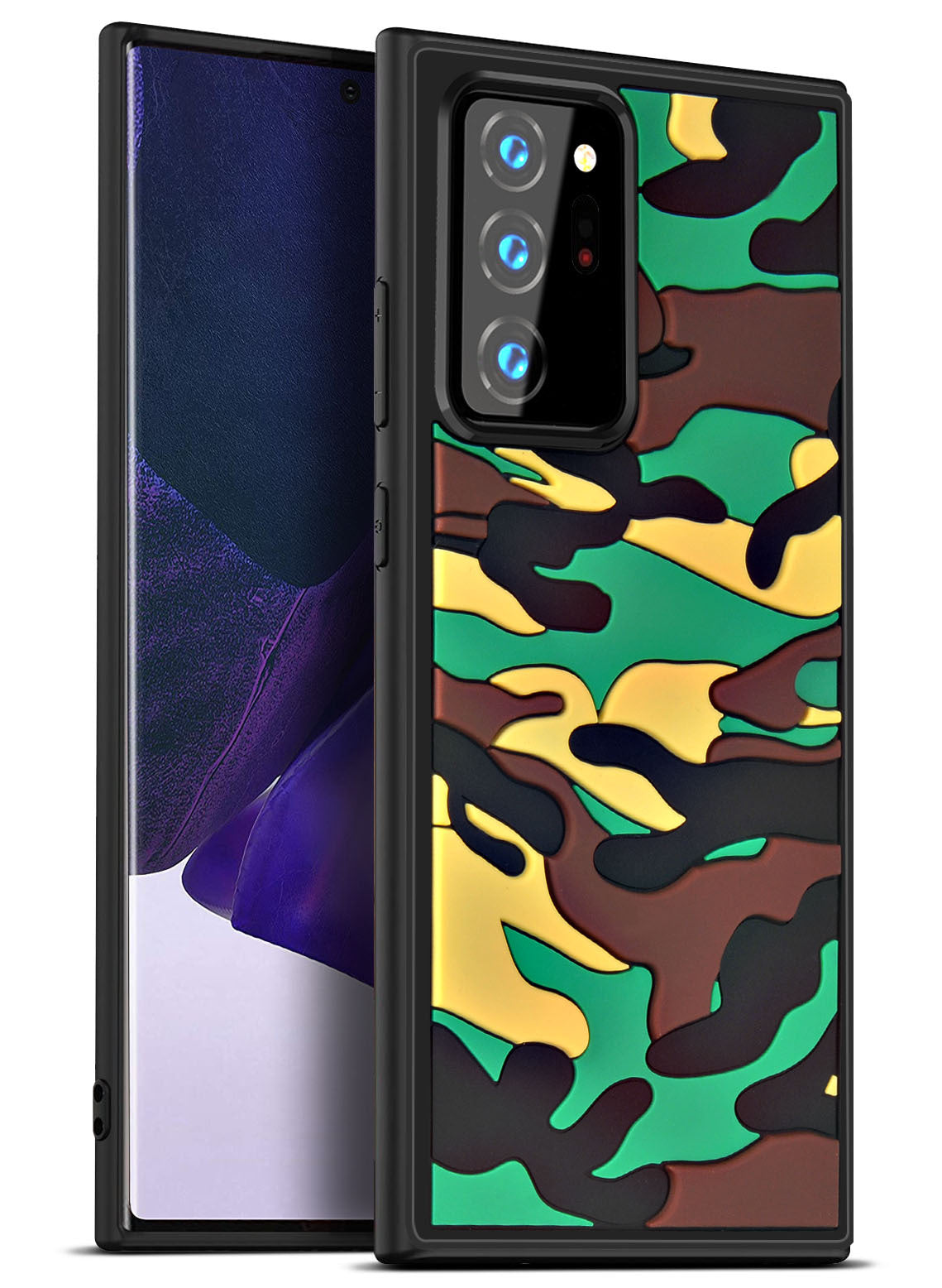 Camouflage Cloud Three-dimensional Silicone Phone Case