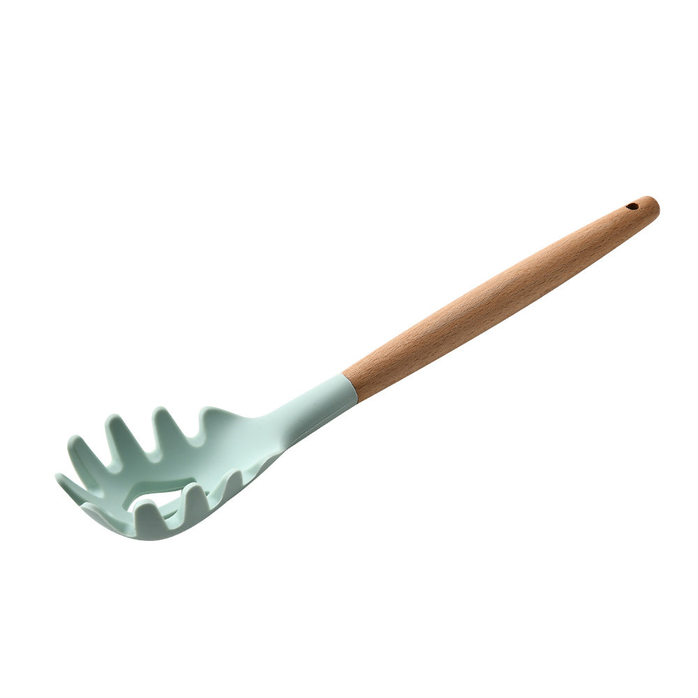 Silicone Kitchenware with Wooden Handle