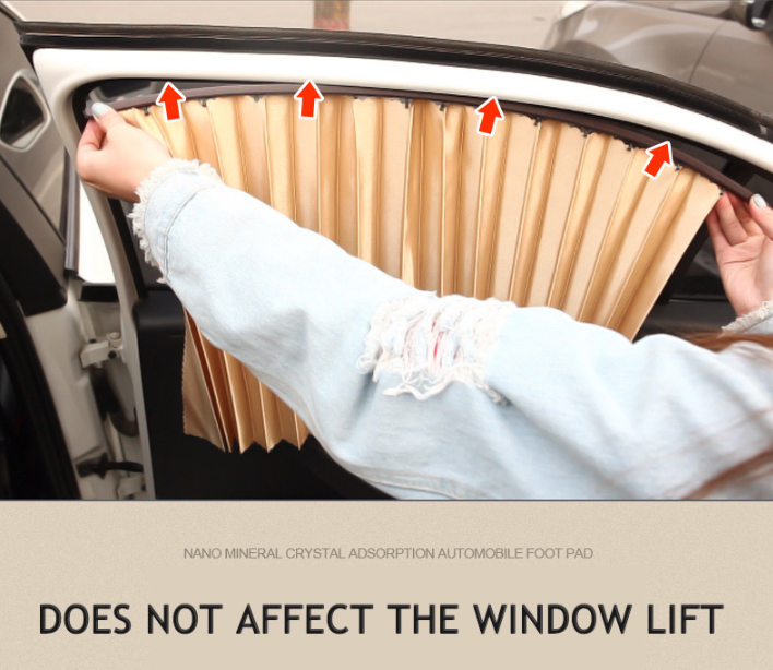 Magnetic Car Curtains Window Shade for Side Windows Baby Sun Shade Protection Adjustable Foldable Car Accessories