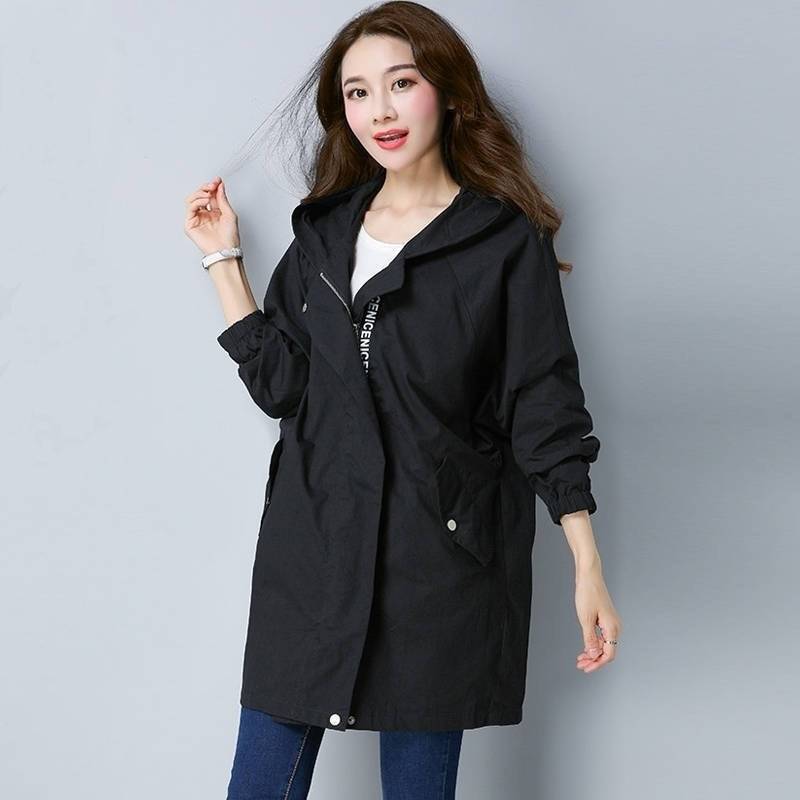 Medium length trench coat