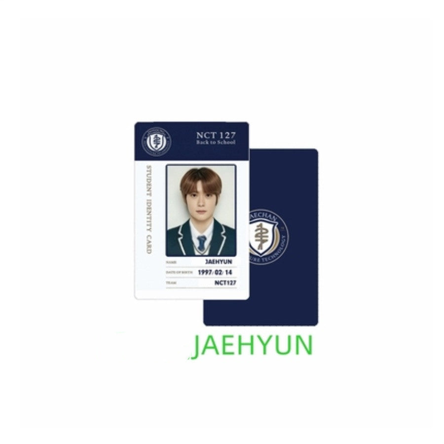 NCT127 HAECHAN TAEYONG JAEHYUN student ID card