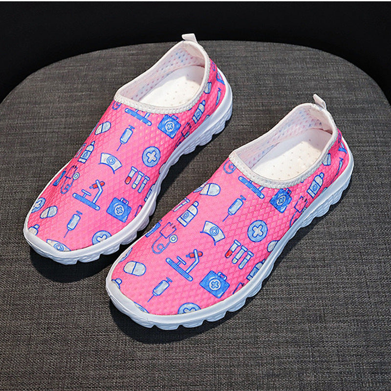 Round Toe Flat Cartoon Women's Shoes