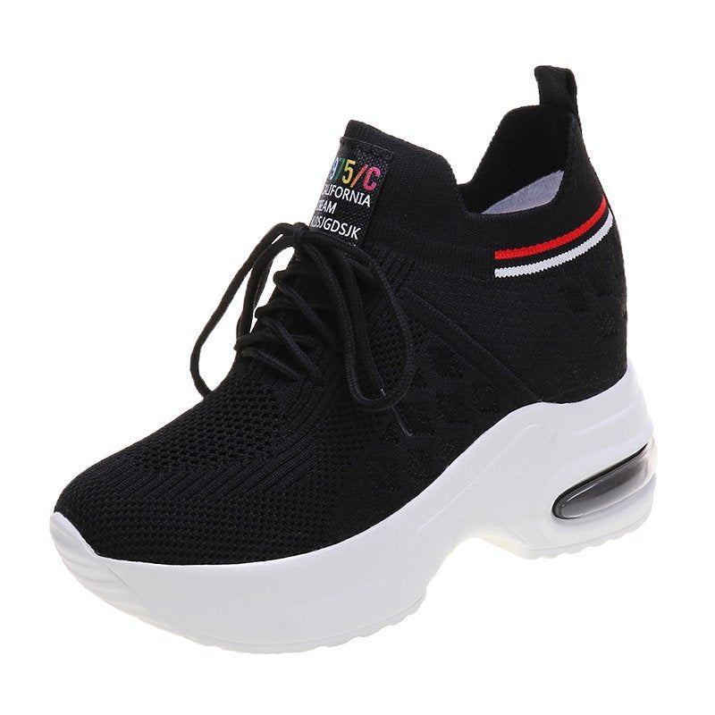 Inner-increasing Thick-soled Sneakers, Lightweight Mesh, Breathable Casual Running Shoes