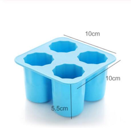Silicone Ice Maker Mould Bar Party Drink Ice Tray Cool Shape Ice Cube Freeze Mold 4-Cup Ice Mold Cup