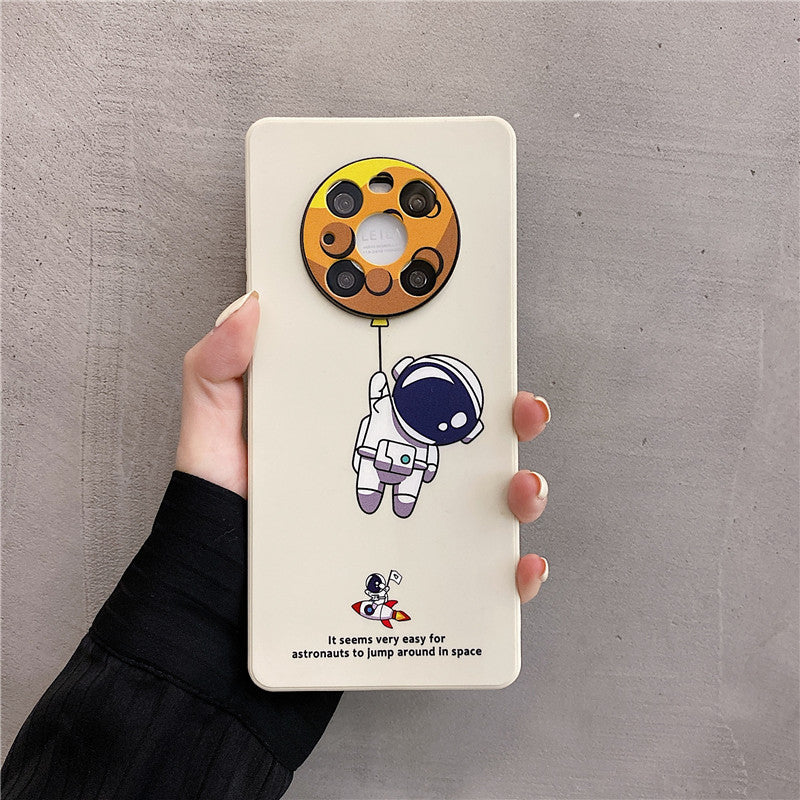 Cute Astronaut Is Suitable For Compatible Phone Case Liquid Silicone