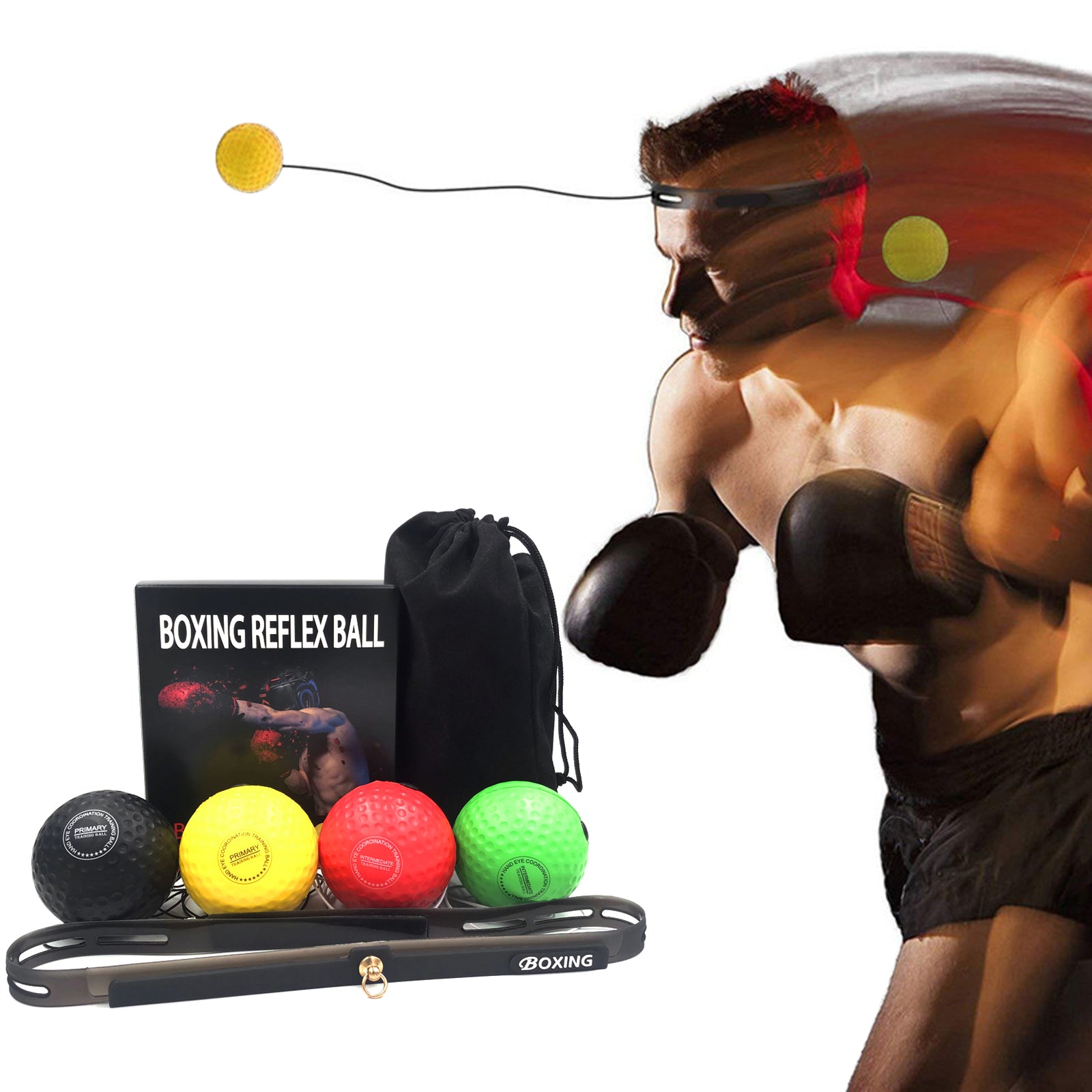 New Head-mounted Boxing Reaction Training Ball Speed Ball Fitness Ball