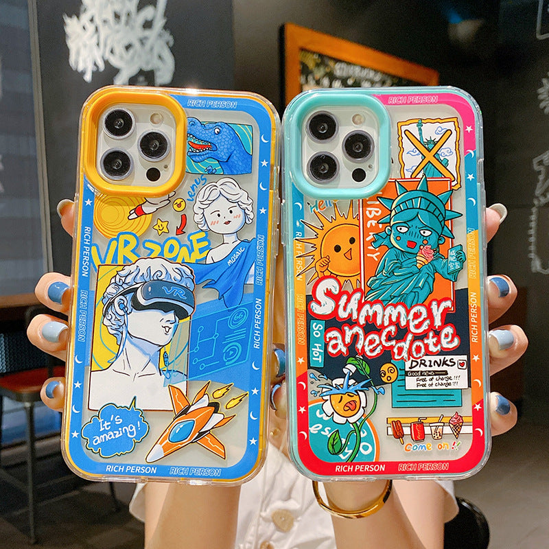 Cartoon Portrait Doodle Mobile Phone Case