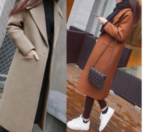 New trend fashion women's clothing autumn and winter comfort foreign trade students Mori Hepburn style autumn and winter woolen coat
