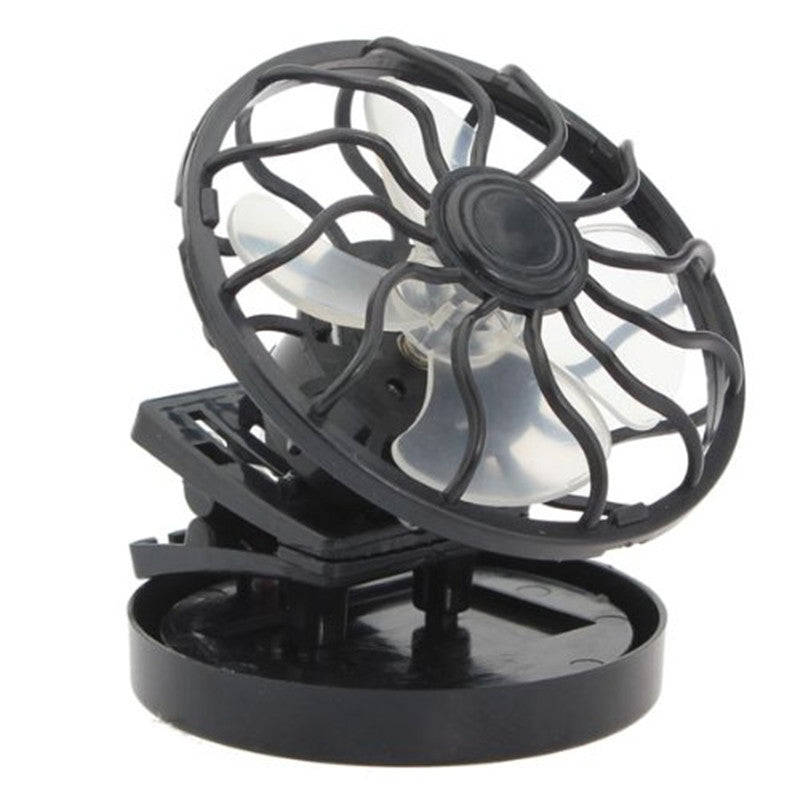 Small solar fan with clip