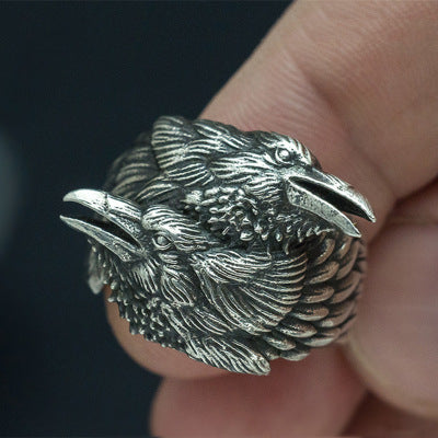 New two black crow rings