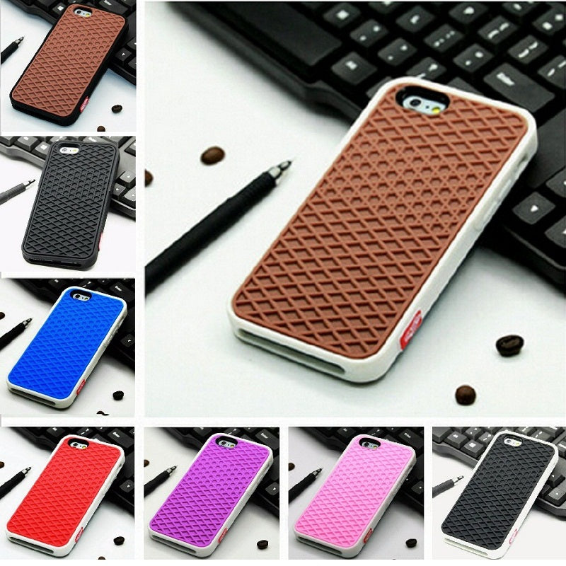 Waffle sole silicone phone case