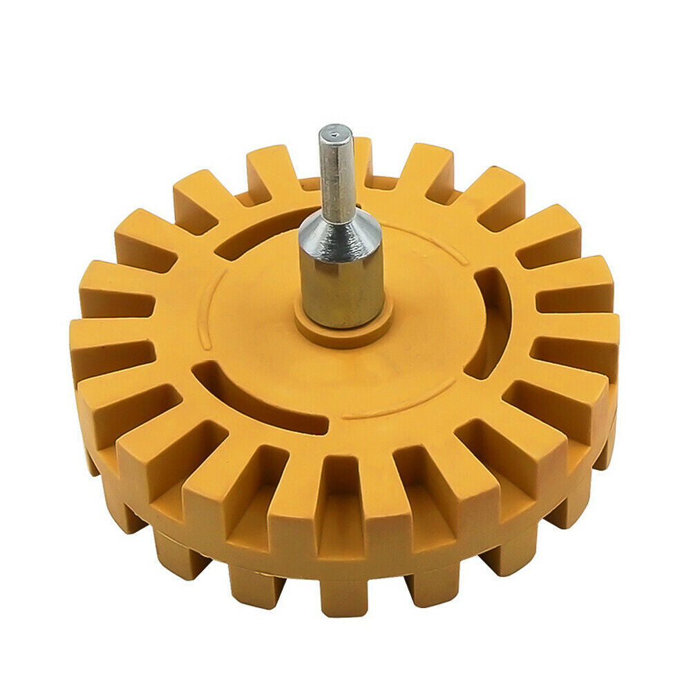 4 Inch Belt Pulley Removal Plastic Plate Electric Drill Glue Remover Polishing Wheel Pneumatic Glue Removal Paint Removal Rubber Wheel Belt Pulley Pneumatic Plastic Plate