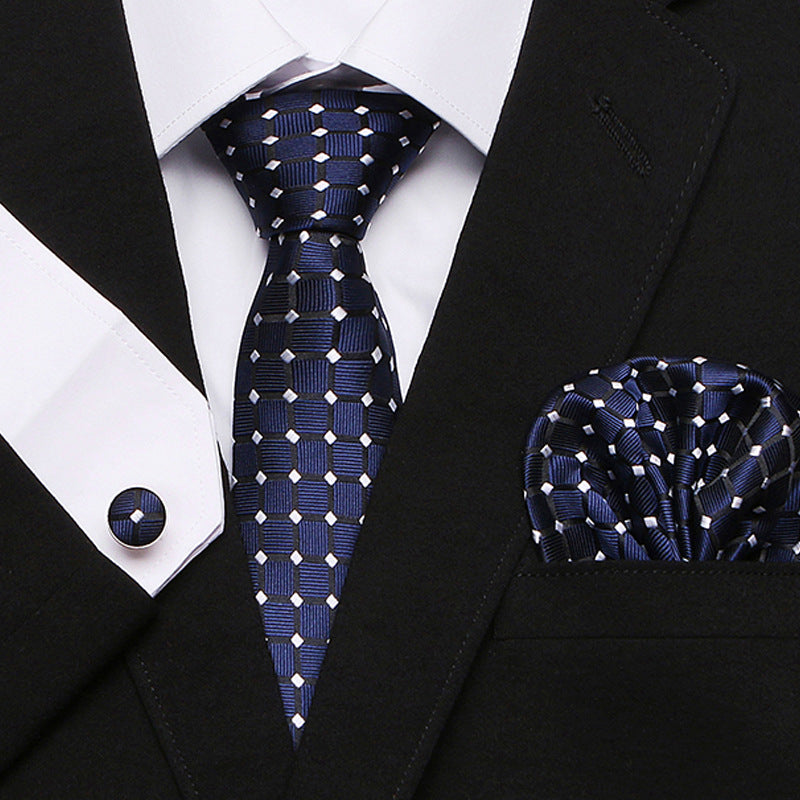 Men's Tie Three-Piece Suit Of New Cashew Flower Series Tie