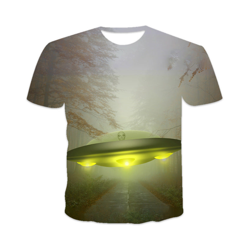 Trendy Men's 3D Digital Print T-shirt