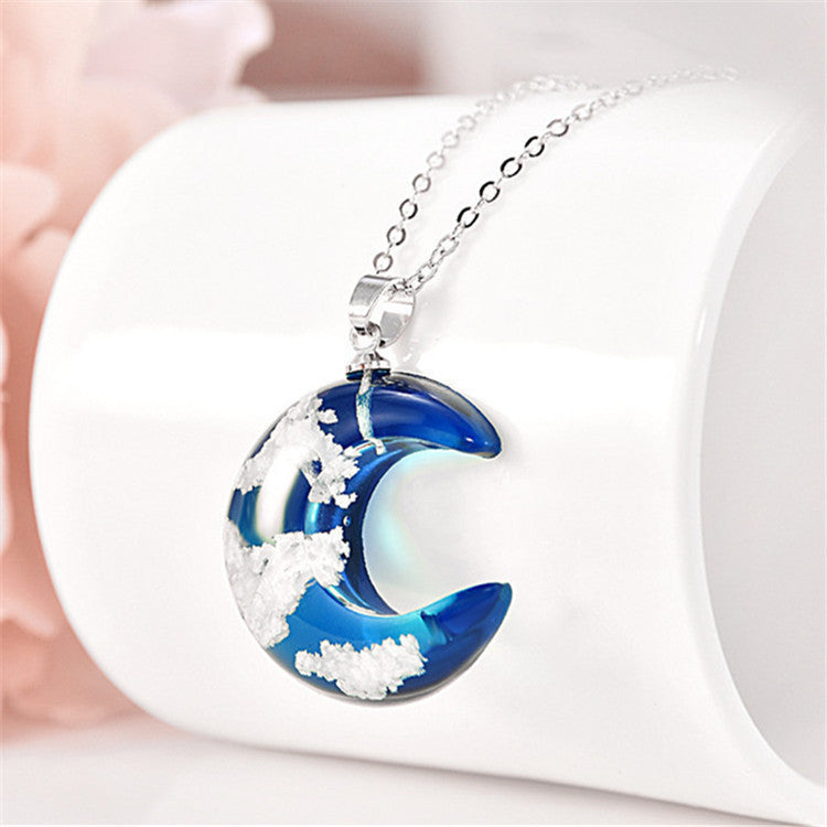 Baiyun necklace resin time gemstone clavicle chain