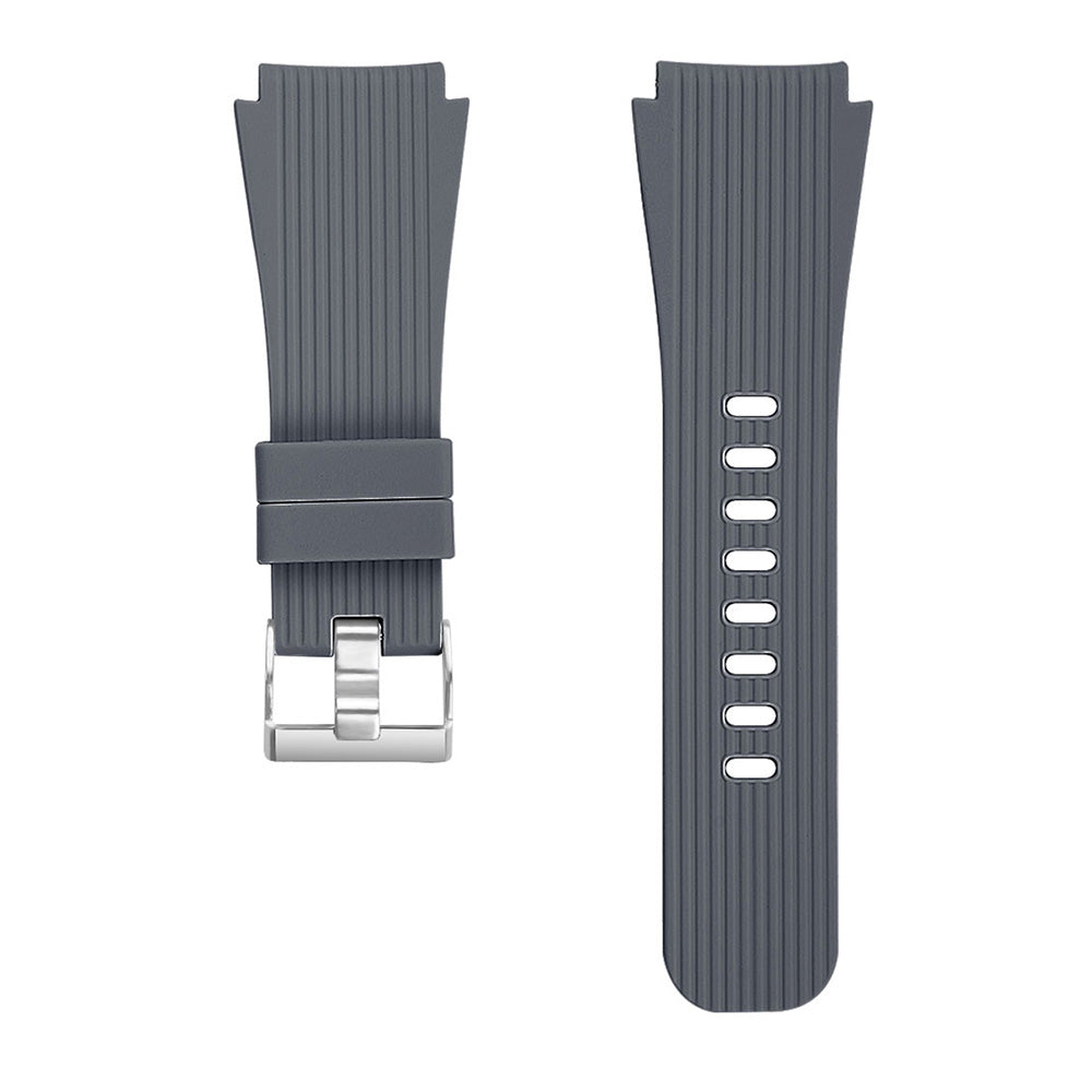 Straight Grain Silicone Sports Watchband Wristband