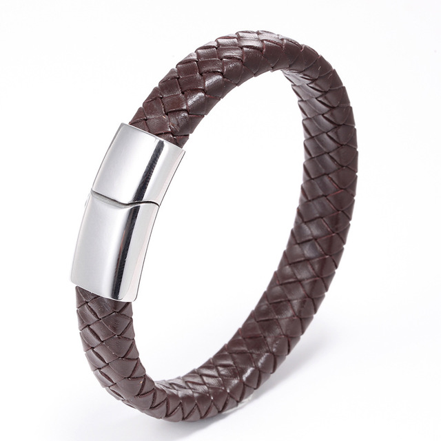 Woven leather bracelet hand-woven multilayer leather