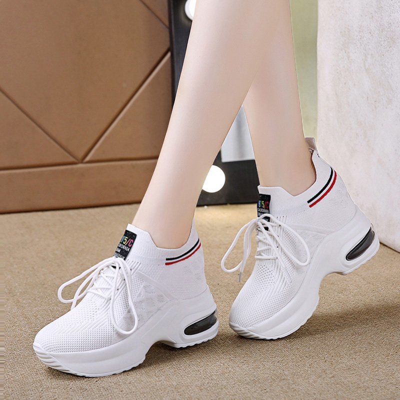 Inner-increasing Thick-soled Sneakers, Lightweight Mesh, Breathable Casual Running Shoes