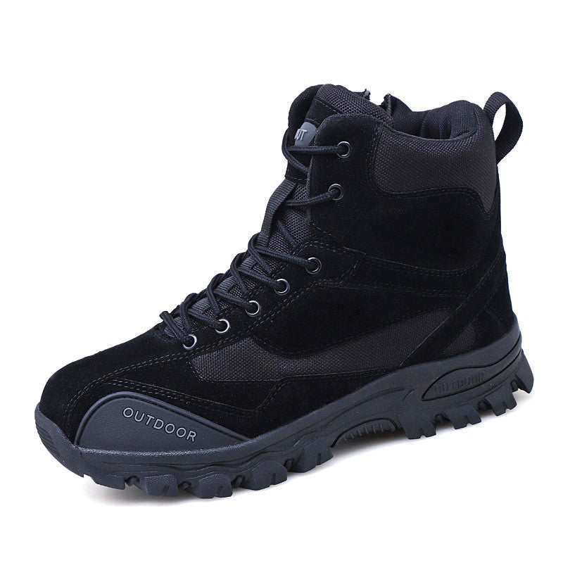 Large outdoor military boots