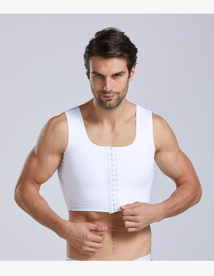 Arbitrary Cut Back Support Three-Row Compression Vest In The Middle