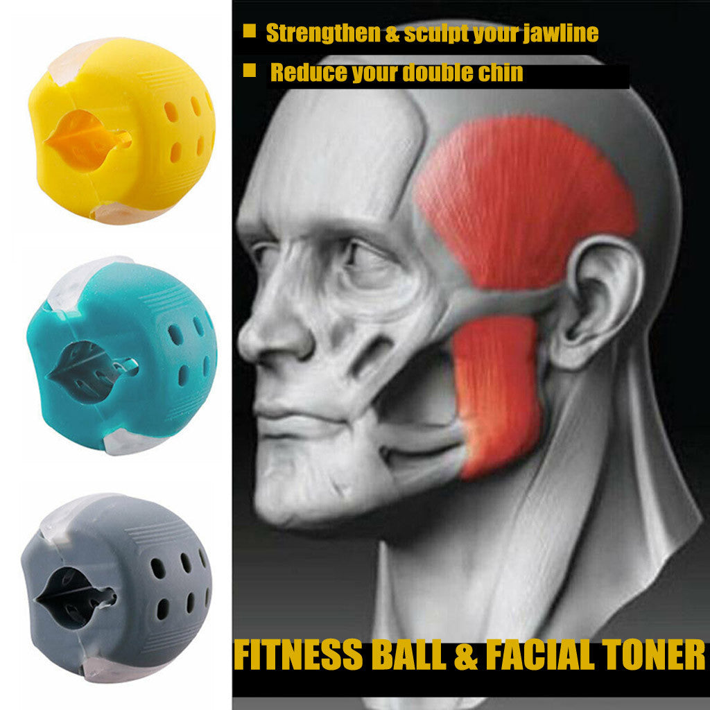 Facial muscle training device silicone