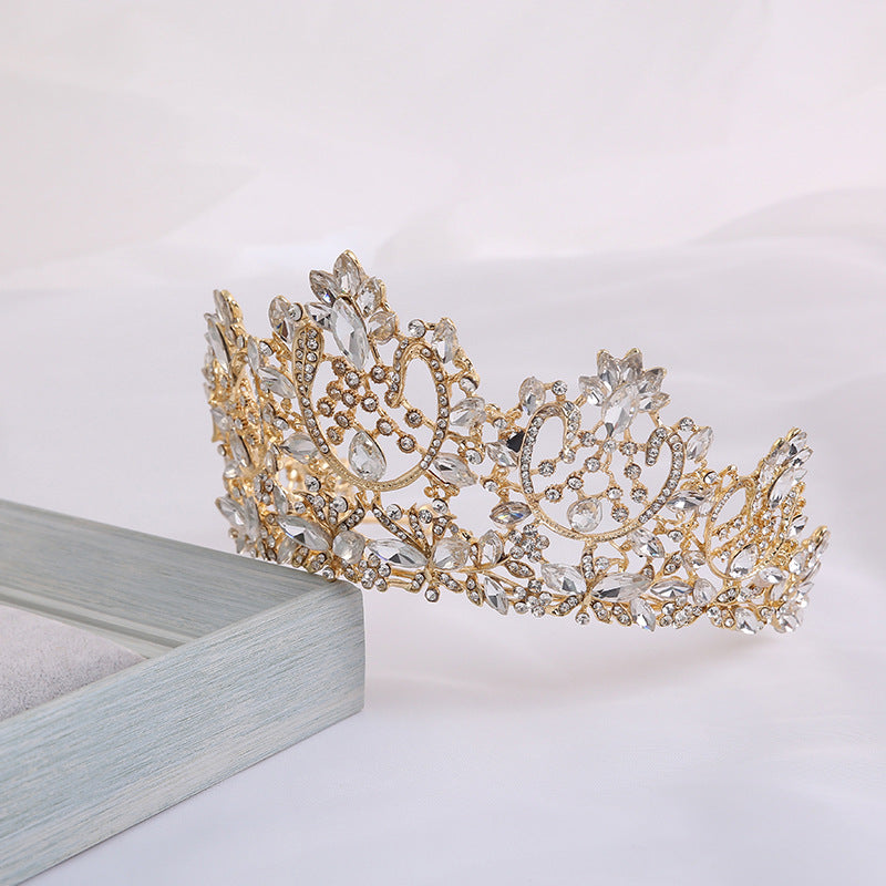 Flower Horse Eye Atmospheric Bride Crown Photography Birthday Show Tiara