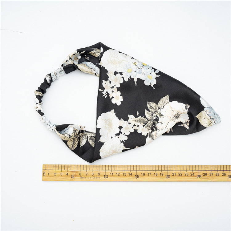 Stretch Big Flower Elasticated Headband Girl