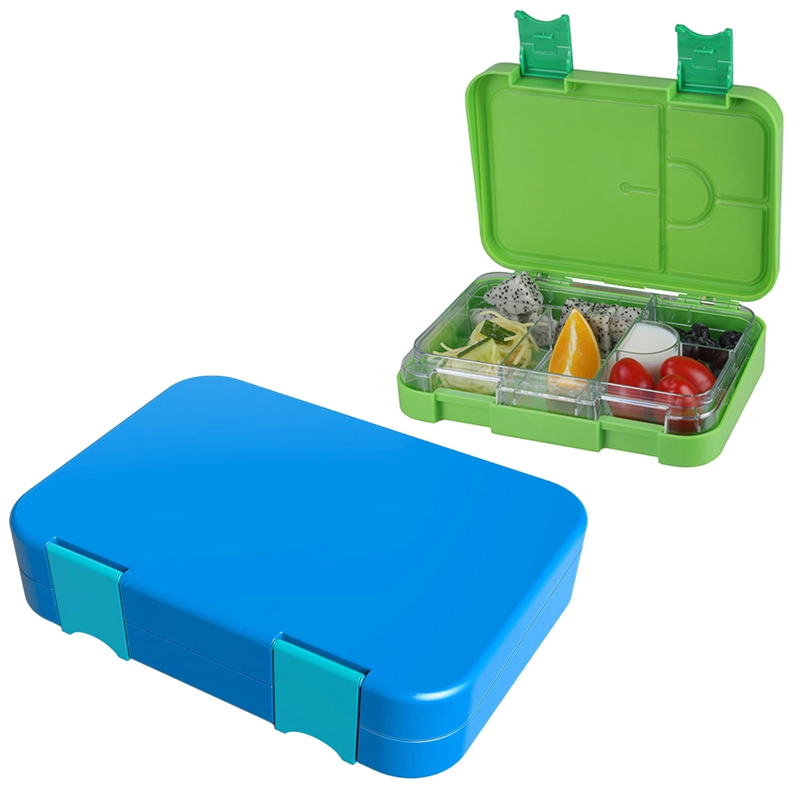 Bento Box Multi Compartment Lunch Box Leakproof Food Grade PP Safe School Office Outdoors Food Box Microwavable Eco-friendly