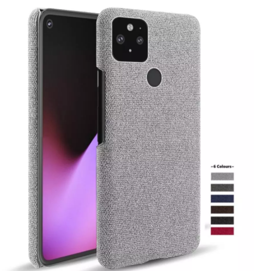 for Goolgle Pixel 4a 4 4XL 3A 3XL XL 2 3 Fabric + PC Febric Antiskid Case Cloth Texture Fit Cover Coque for Pixel 5 5a 5g fundas