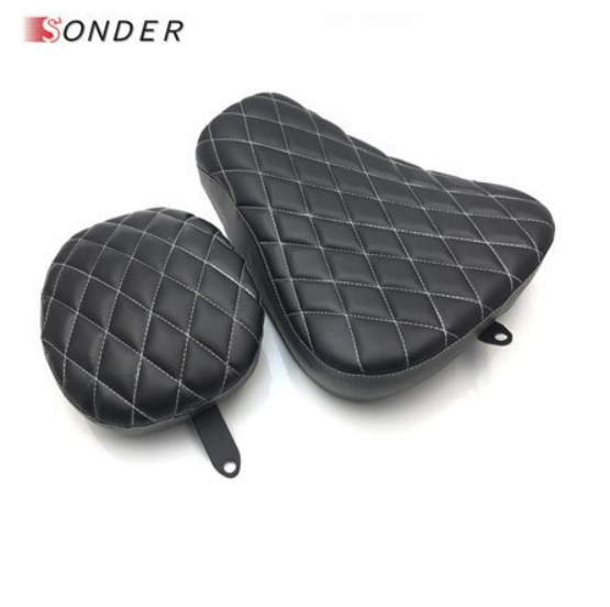 Driver Leather Pillow Solo Seat Cushion Passenger cushion For Harley Sportster Forty Eight XL1200 XL883 XL 883 72 48 2004-2019