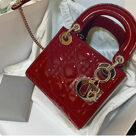 Leather women's bag 2023 early spring new crossbody all-match Diana bag portable tote bag high-end rhombus chain bag