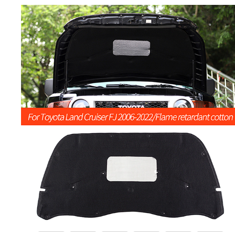 Car Hood Engine Sound Insulation Pad For Toyota Land Cruiser FJ 2006-2022 Cotton Soundproof Cover Thermal Heat Mat Accessories