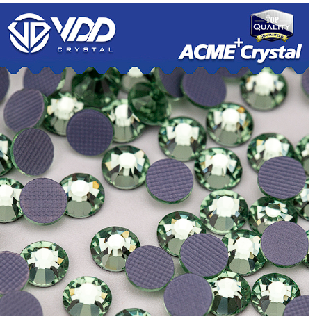 VDD AAAAA Top Quality Glass Hot Fix Crystal Rhinestones Flat Back Iron On Clear Strass Stones For DIY Clothes Fabric Decorations