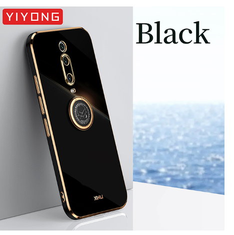 Mi 9T Pro Case YIYONG Plating Silicone TPU Ring Holder Cover For Xiaomi Mi 9T Redmi K20 Xiomi Mi9T Pro Shockproof Phone Cases