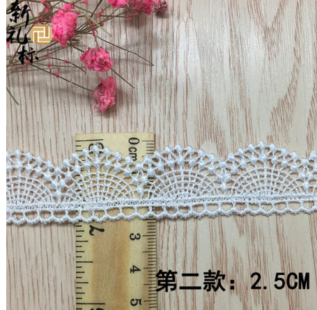 15 Yards 7 Styles Water Soluble Lace Ribbon Embroidery Flower Lace Fabric Trim Decoration DIY Sewing Crafts Clothing Accessories