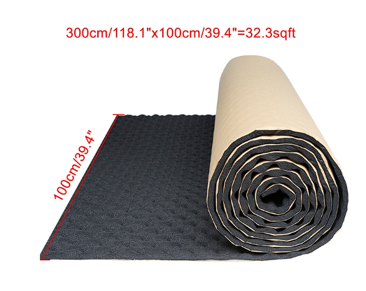 UXCELL 8Sizes Studio Sound Acoustic Absorption Car Heatproof Wave Foam Deadener Car Soundproof Cotton Insulation