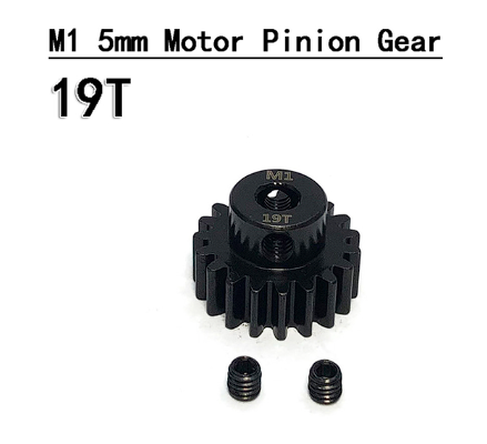1Pc 11T-34T Motor Pinion Gear M1 5mm Shaft Material Harden Metal Gears Replacement for 1/8 RC Car Buggy Truggy Monster Truck