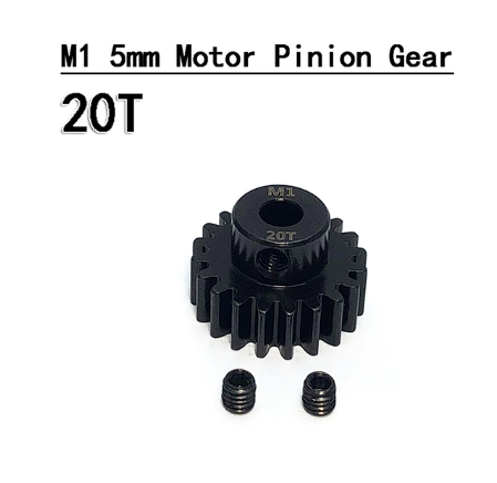 1Pc 11T-34T Motor Pinion Gear M1 5mm Shaft Material Harden Metal Gears Replacement for 1/8 RC Car Buggy Truggy Monster Truck