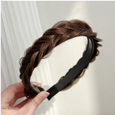 Women Twist Braid Headband Fashion Korea Fishbone Braid Wig Headdress Bohemia Princess Non Slip Hairpin Bridal Hair Accessories