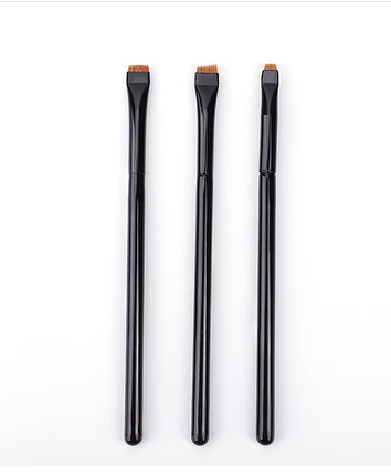 3Pcs Super Thin Flat Make up brush Eye brow liner Weasel Hai