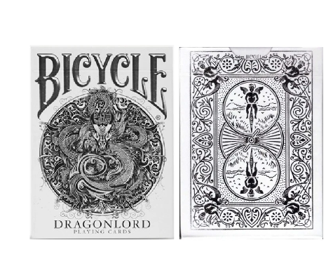 Bicycle DragonLord White Playing Cards Dragon Deck Poker Size USPCC Custom Limited Edition Magic Card Games Magic Tricks Props