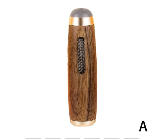 Handheld Mini Ashtrays Anti Soot-flying Cigarette Cover Walnut Wood Cigarette Holder Ash Organizer For Car Driving Ashtray