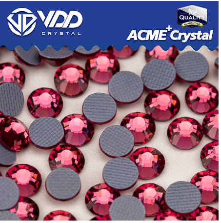 VDD AAAAA Top Quality Glass Hot Fix Crystal Rhinestones Flat Back Iron On Clear Strass Stones For DIY Clothes Fabric Decorations