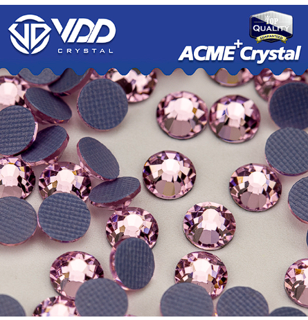 VDD AAAAA Top Quality Glass Hot Fix Crystal Rhinestones Flat Back Iron On Clear Strass Stones For DIY Clothes Fabric Decorations